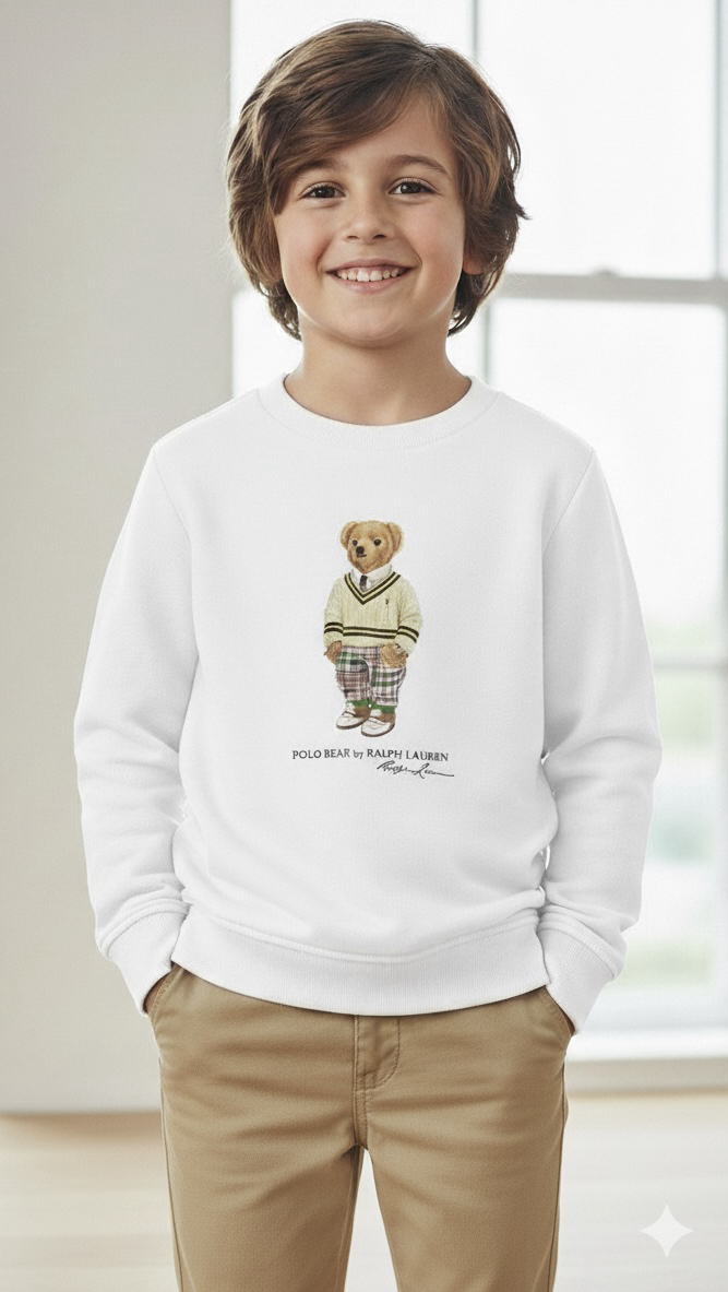 Beyaz Unisex Çocuk Ürün %100 Cotton