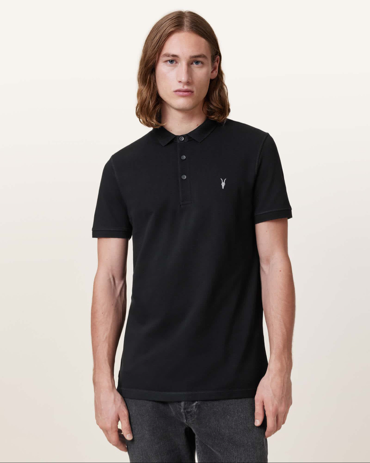 Siyah Polo Yaka T-Shirt
