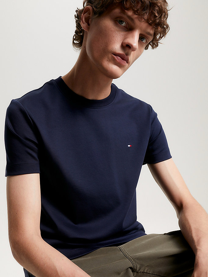 Lacivert %100 Cotton T-Shirt