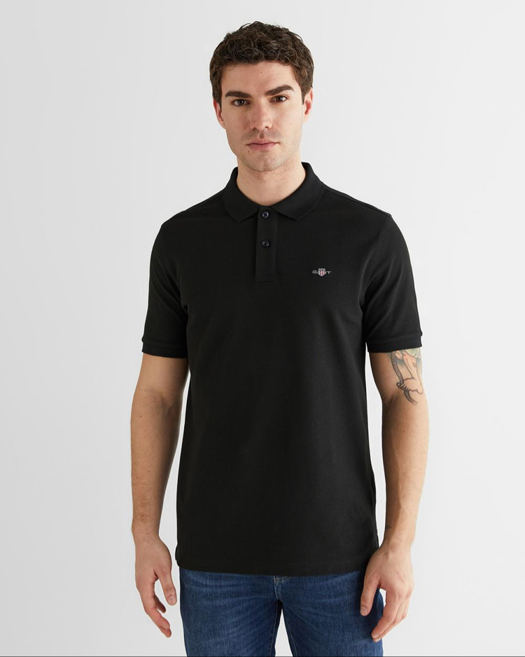 Siyah Polo Yaka T-Shirt