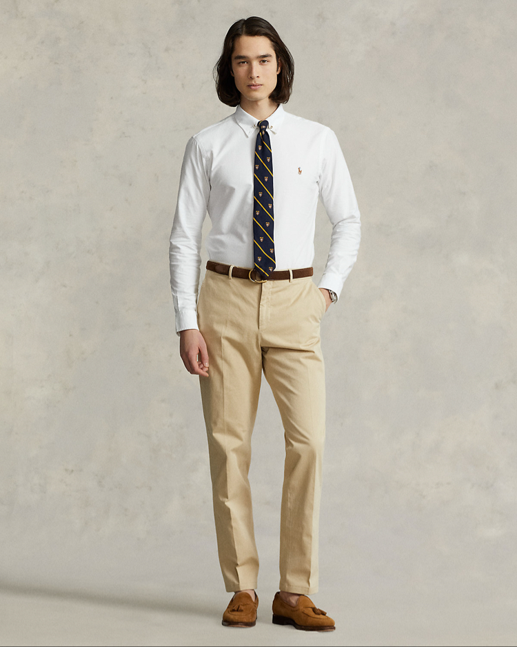 Beyaz Oxford Slim Fit %100 Cotton Gömlek