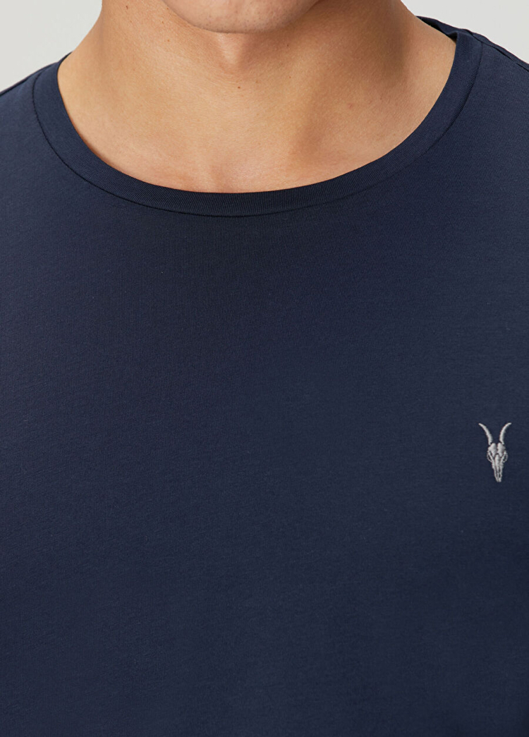 Lacivert %100 Cotton T-Shirt