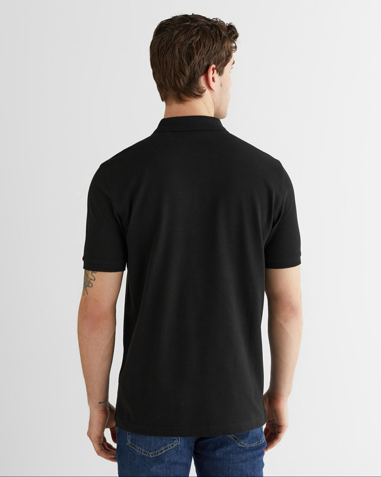 Siyah Polo Yaka T-Shirt