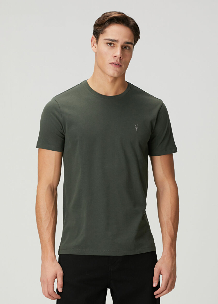 Haki %100 Cotton T-Shirt