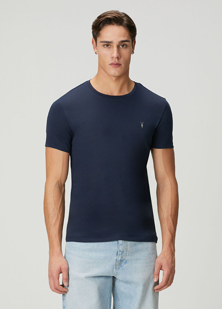 Lacivert %100 Cotton T-Shirt