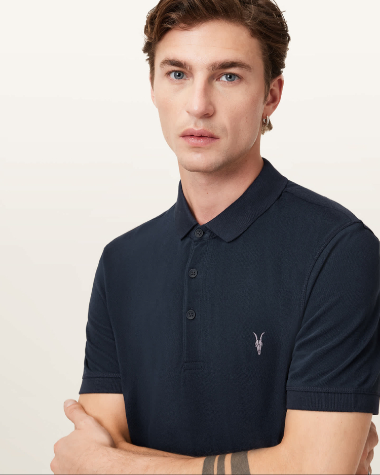 Lacivert Polo Yaka T-Shirt