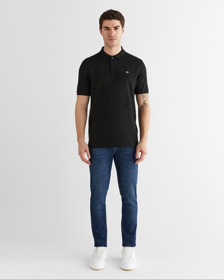Siyah Polo Yaka T-Shirt