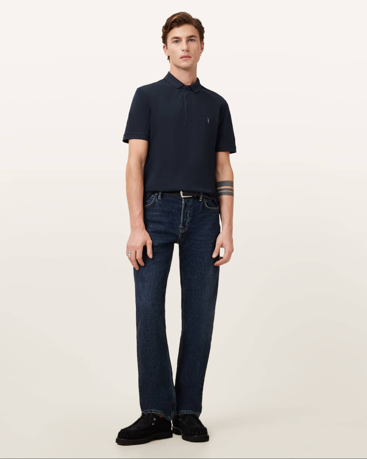Lacivert Polo Yaka T-Shirt