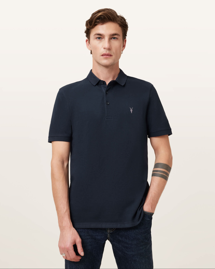 Lacivert Polo Yaka T-Shirt