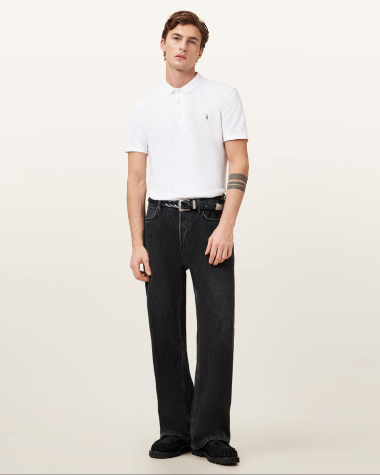 Beyaz Polo Yaka T-Shirt