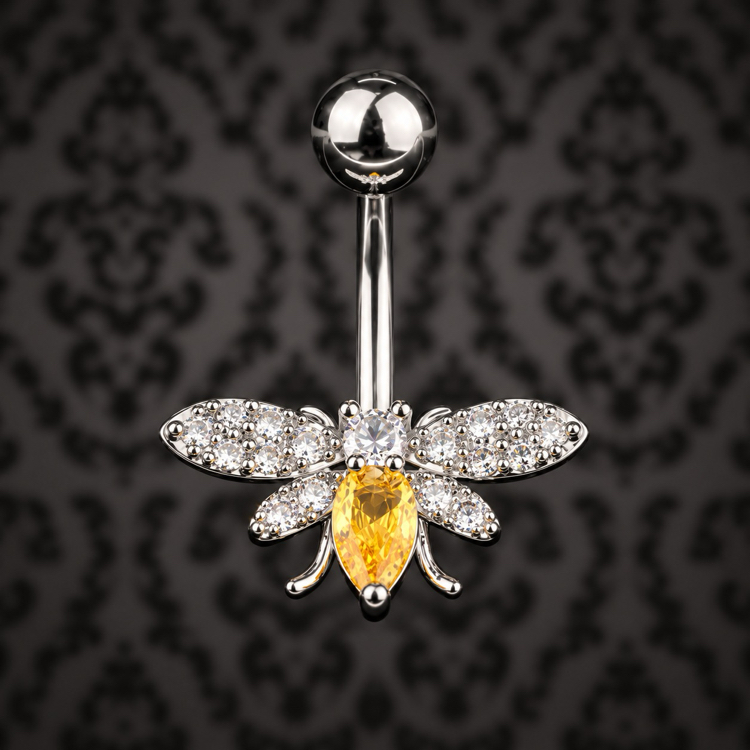 Cerrahi Çelik Silver Arı Belly
