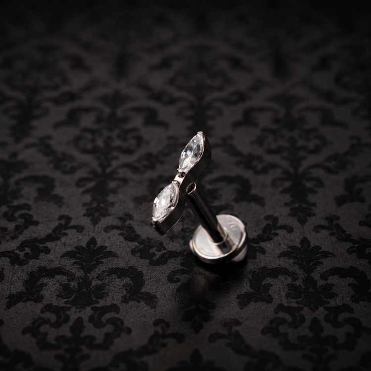 Titanyum Silver Zirkon Flatback