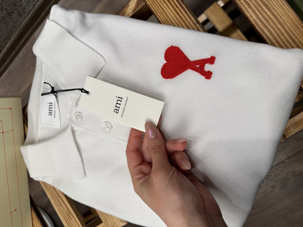 Ami Paris Polo Yaka T-Shirt