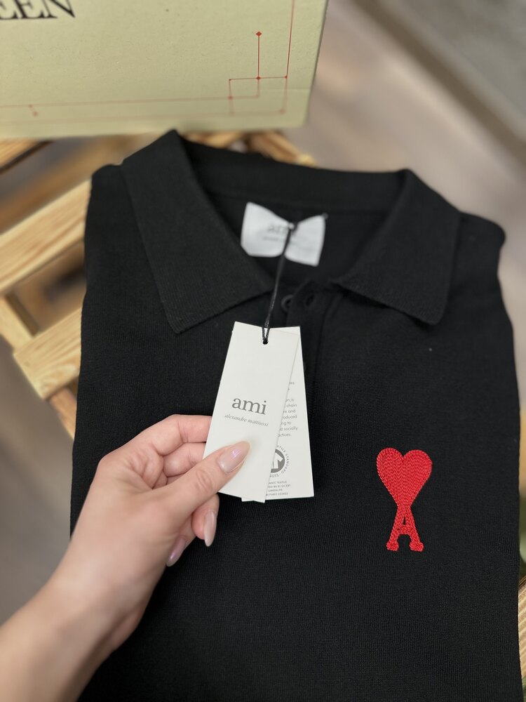Ami Paris Polo Yaka T-Shirt