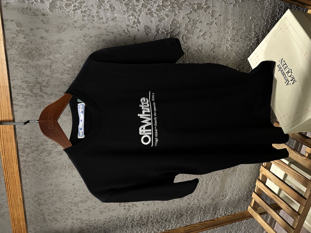 Off-White Nakış Yazılı T-Shirt