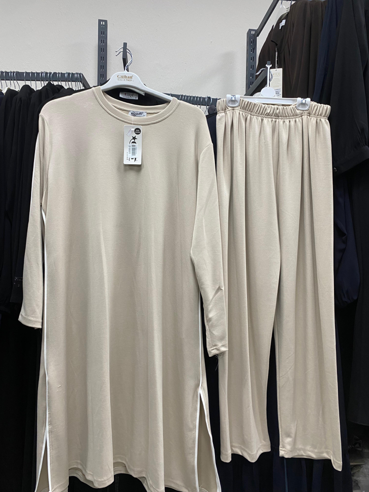 Uzun tunik pantolonlu