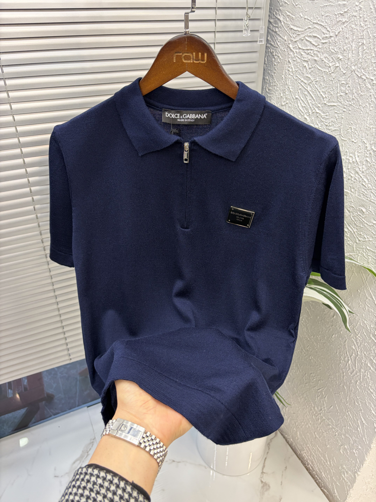 D.G merserize polo yaka lacivert