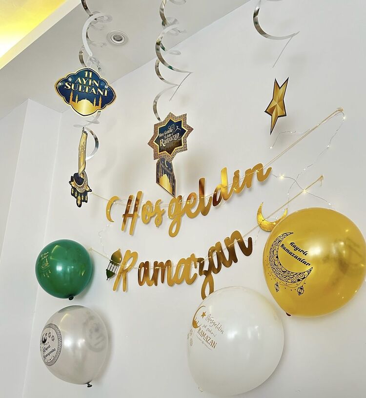 hoşgeldin Ramazan kaligrafi banner