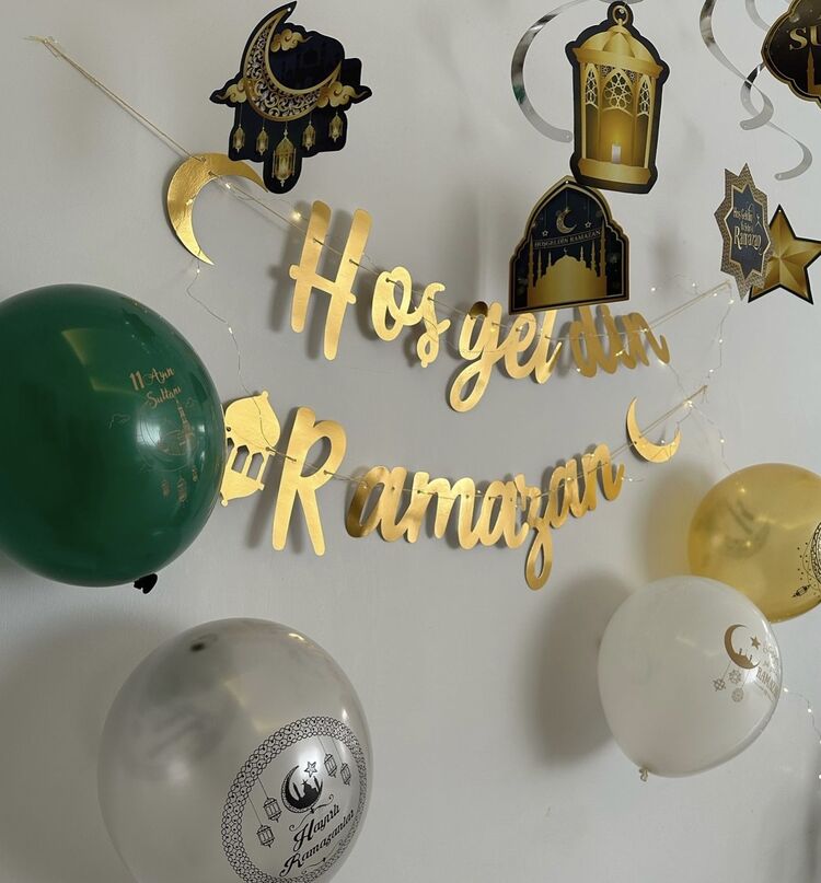 hoşgeldin Ramazan kaligrafi banner