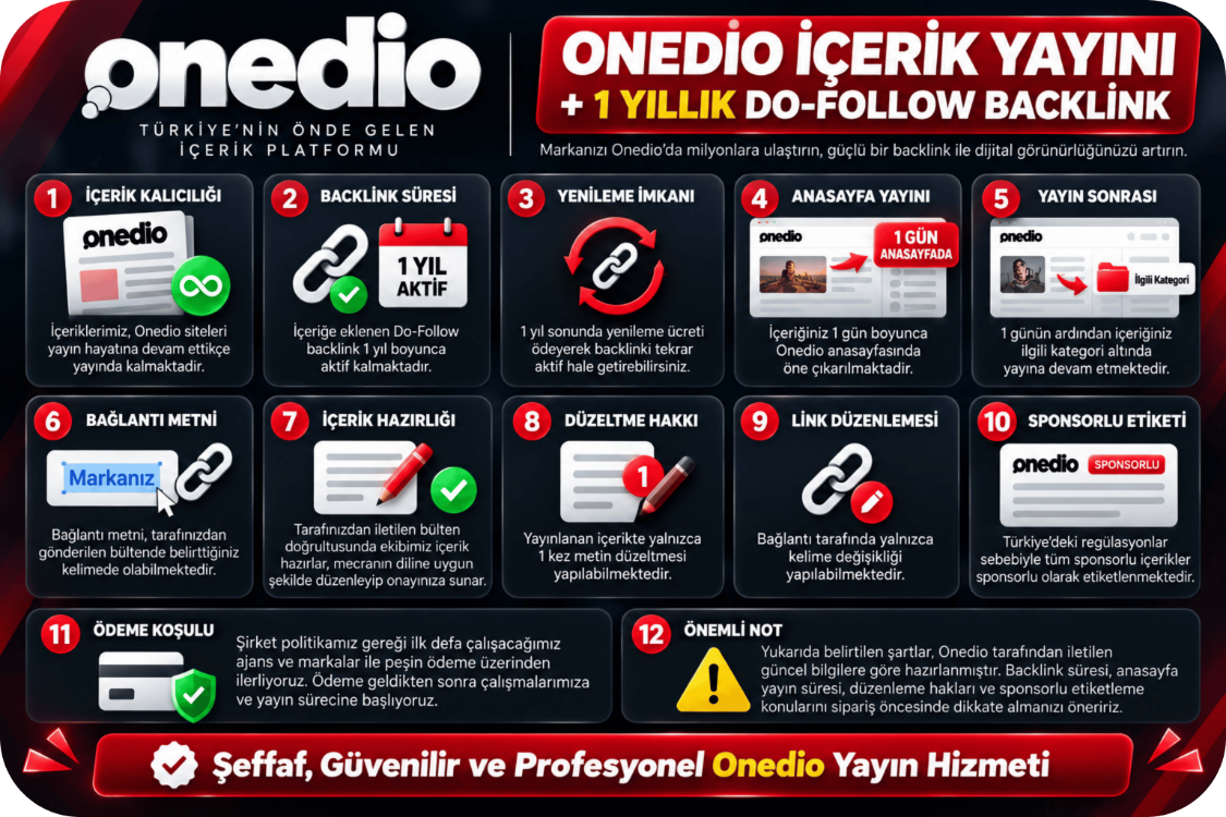Onedio Backlink Hizmeti