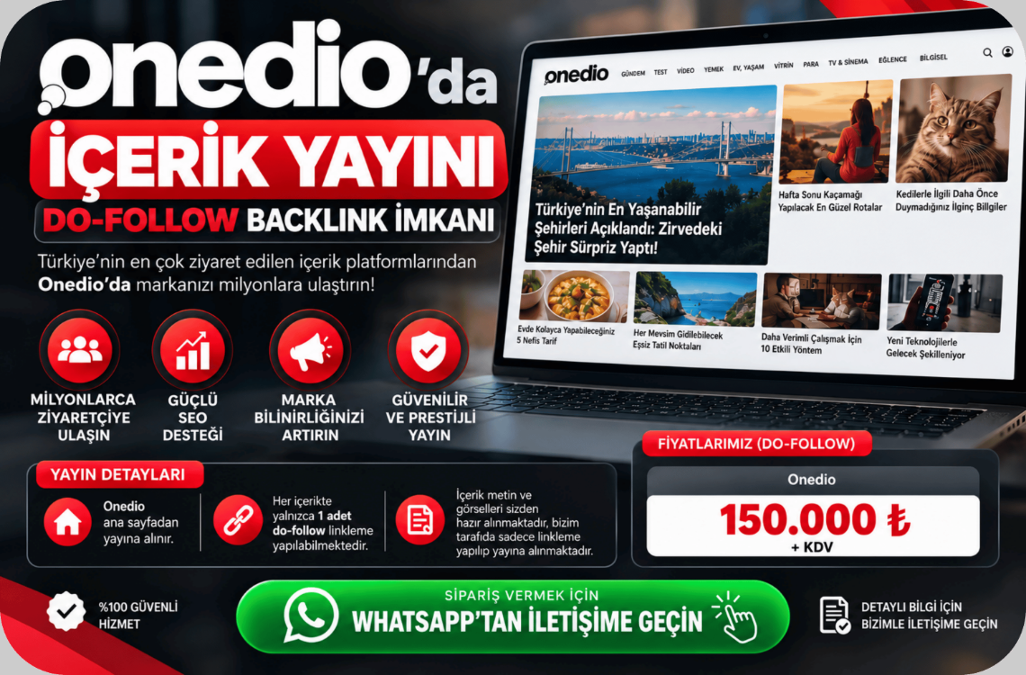 Onedio Backlink Hizmeti
