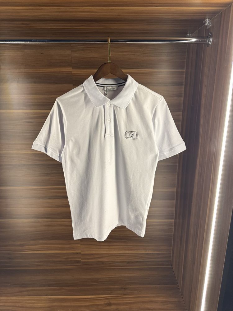 VLTN BEYAZ POLO YAKA TSHİRT