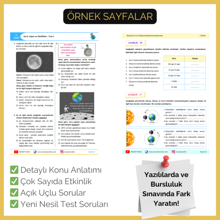 5. SINIF FEN TÜM ÜNİTELER