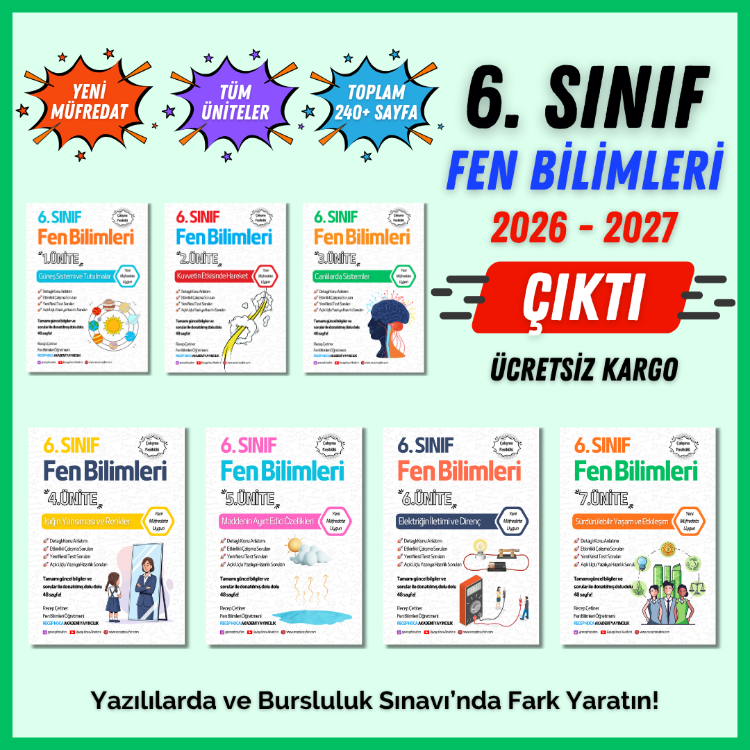 6. SINIF FEN TÜM ÜNİTELER