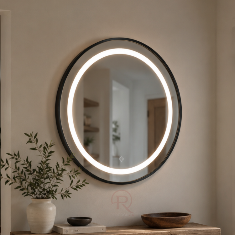 Premium Metal Çerçeveli LED Dokunmatik Ayna