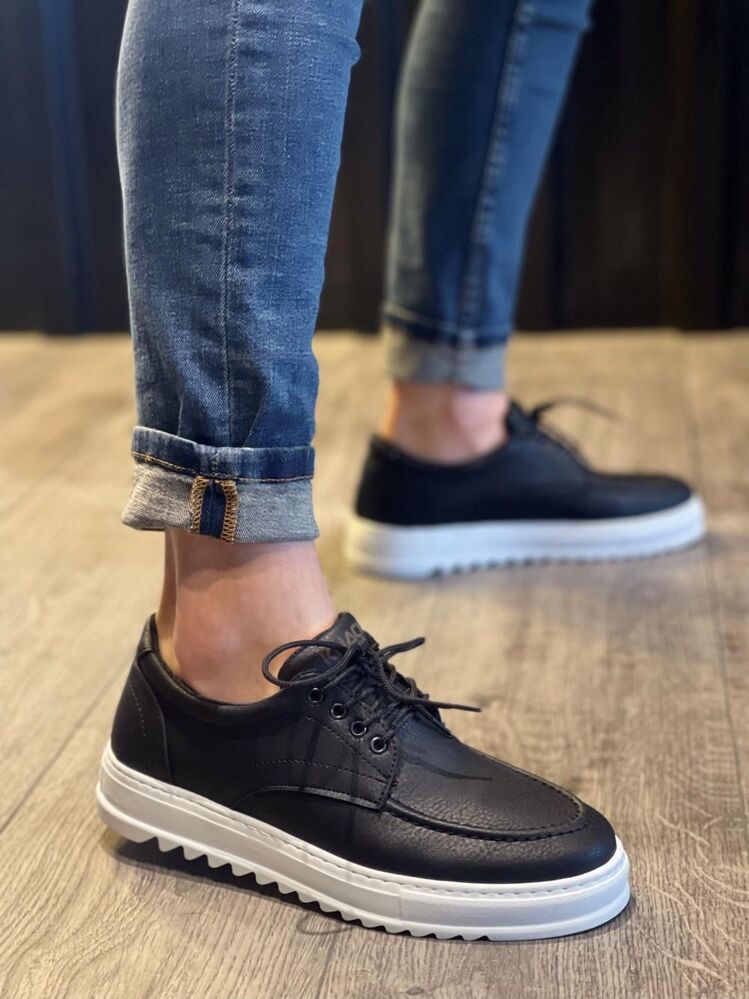 RLX CLASSİC BAĞCIKLI ERKEK SNEAKER BT SİYAH CİLT