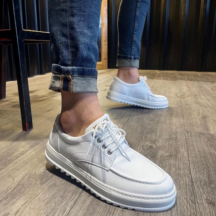 RLX CLASSİC BAĞCIKLI ERKEK SNEAKER BEYAZ CİLT