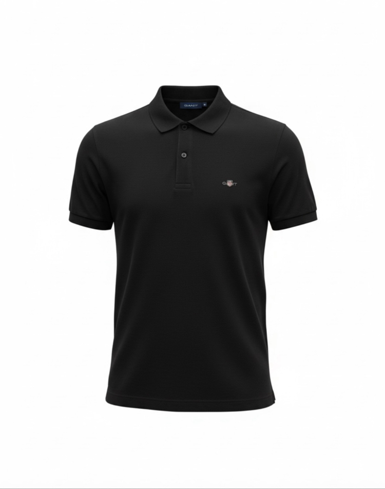 Gant Siyah Polo Yaka T-Shirt
