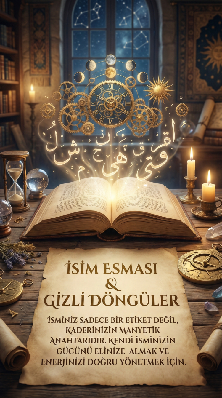 İsim Esması & Gizli Döngüler (Manevi Burç & Altın Saatler)