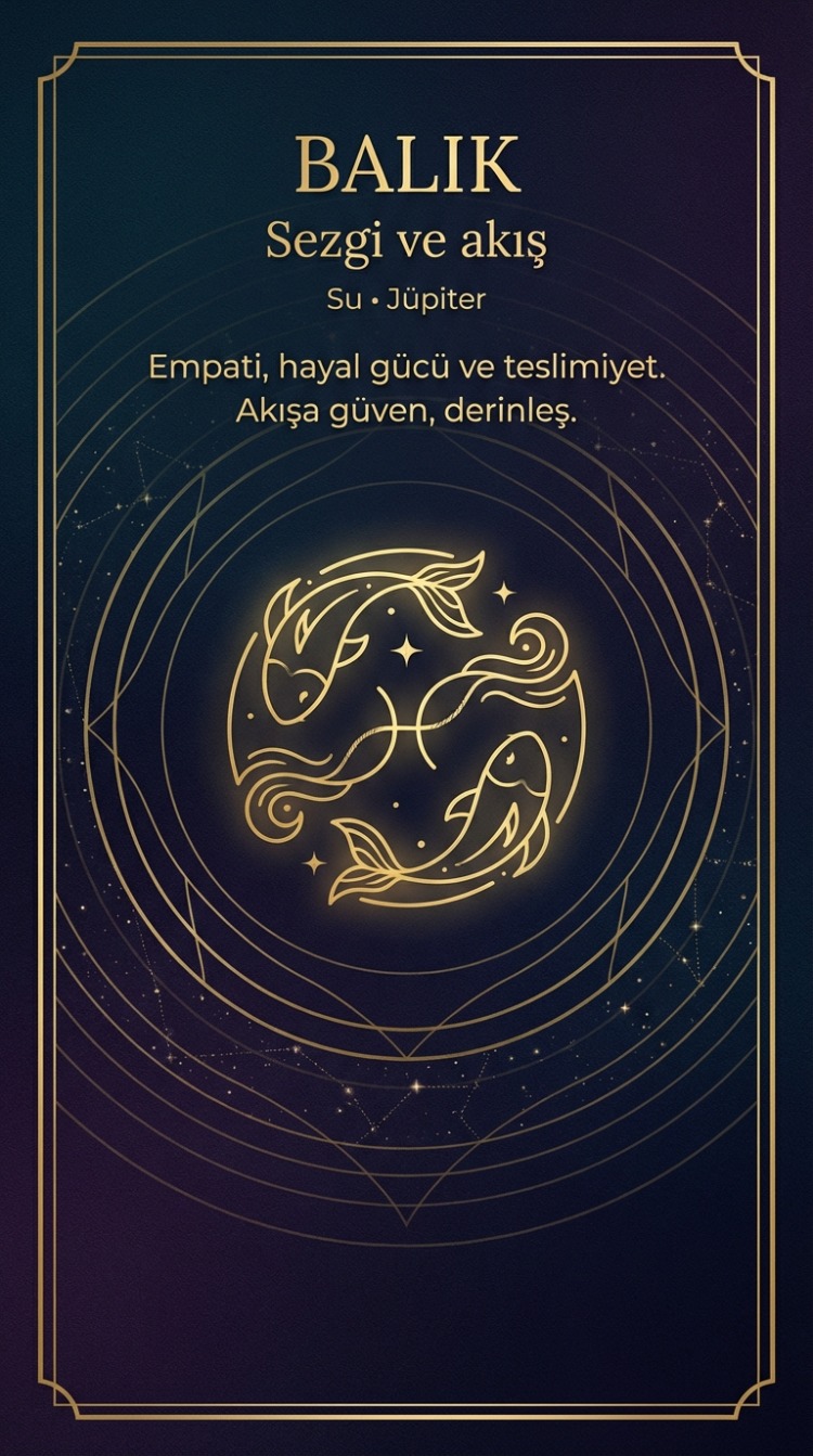 BALIK BURCU Dengeleyici Vefk Kartı