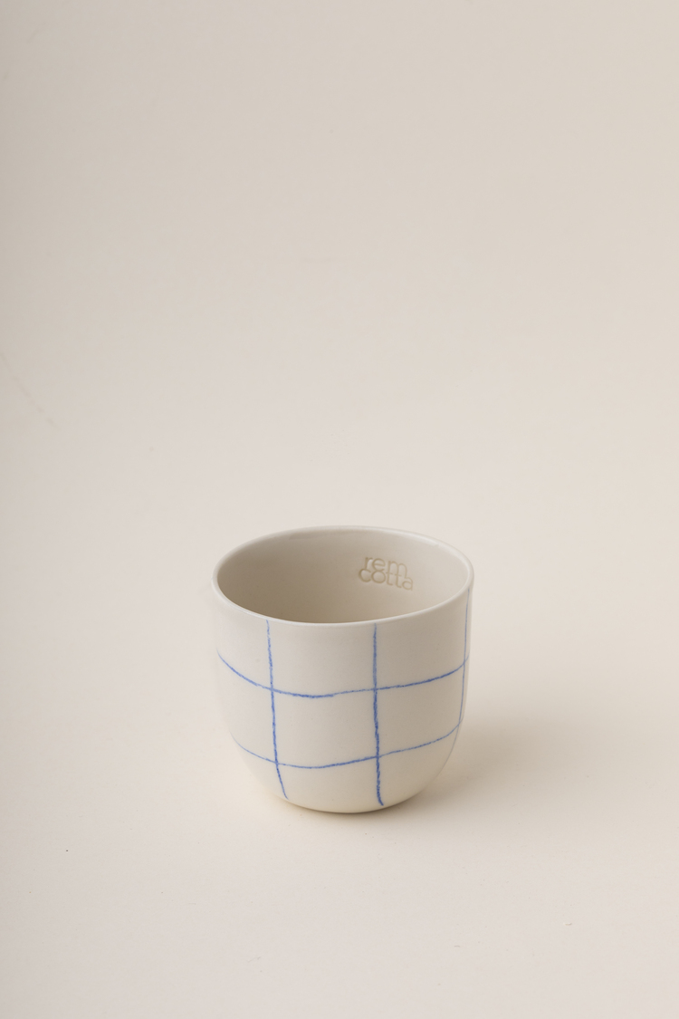 linea - espresso/blue square