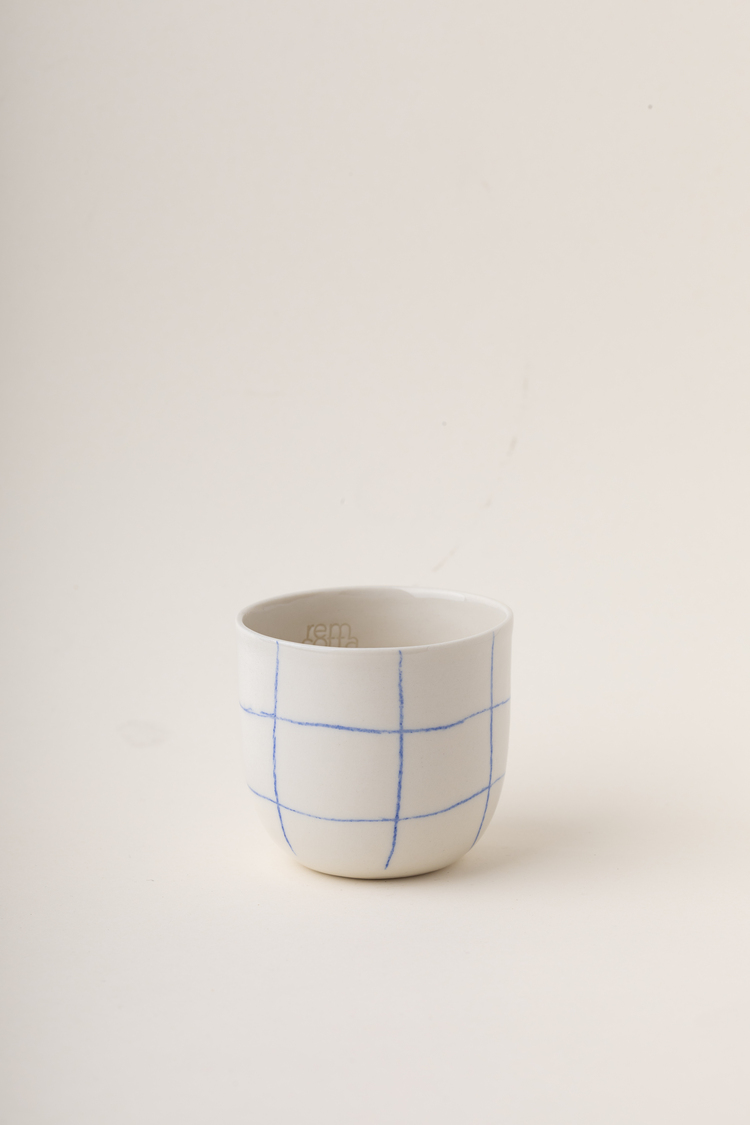 linea - espresso/blue square