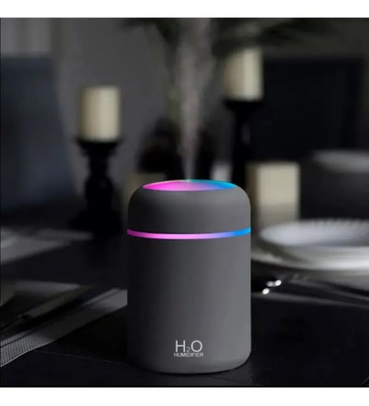 Mini USB Hava Nemlendirici | Sessiz Buhar Makinesi | Aroma Difüzörü | 300 ml Su Hazneli