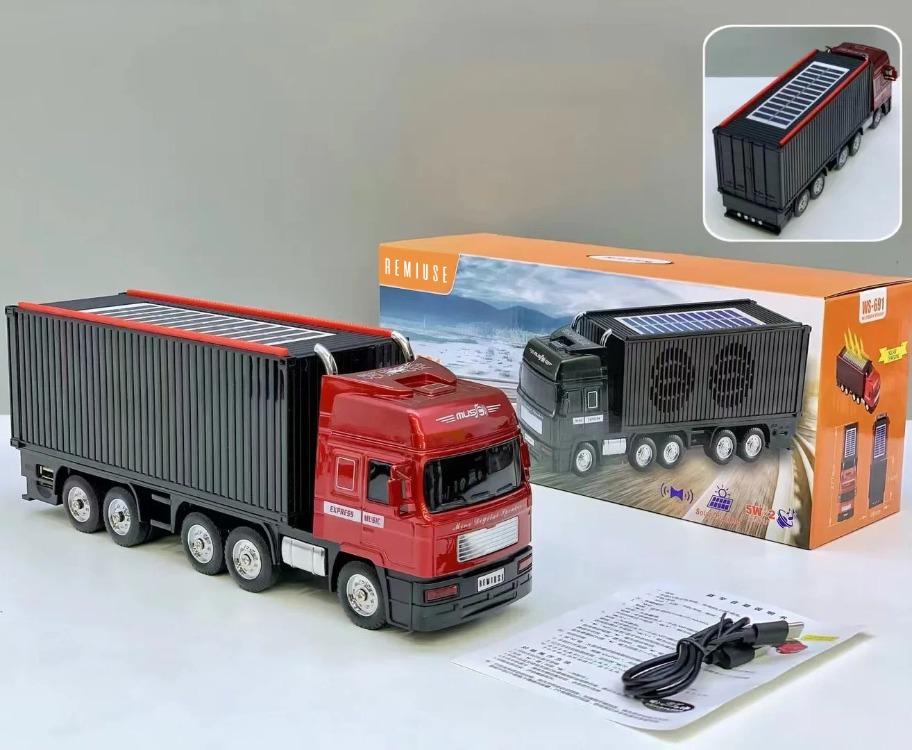 Solar Enerjili Bluetooth Tır Hoparlör | FM Radyo | USB/TF Giriş | TWS | Type-C