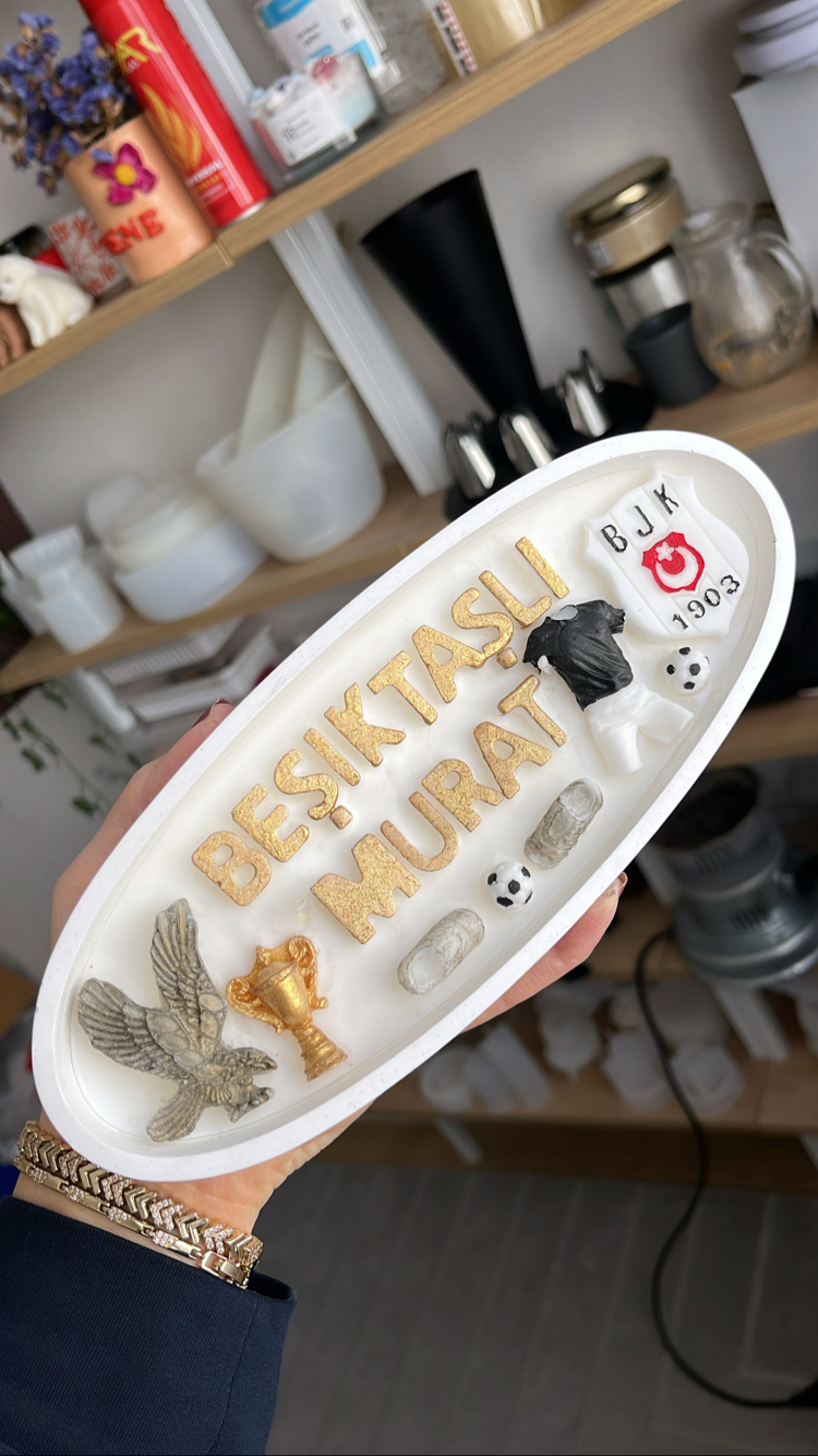 Beşiktaşlı kişiye özel kokulu mum
