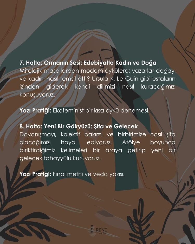 Semrin Şahin ile Kadın, Doğa, Beden: Ekofeminist Anlatılar ve Yazma Atölyesi