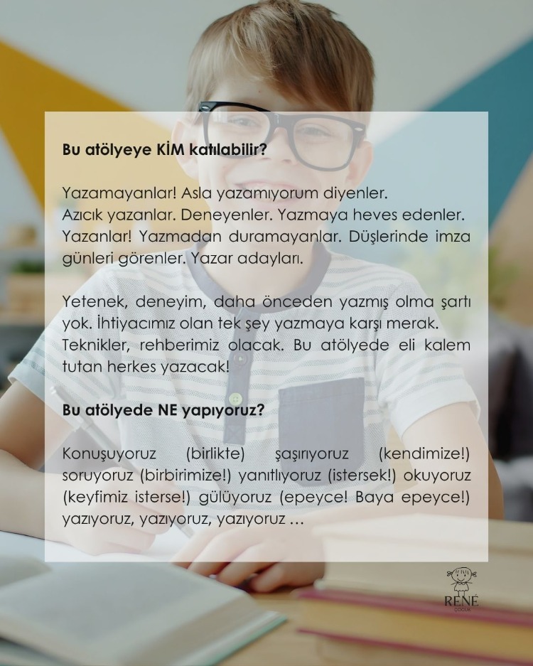 Hicret A. Gülsaçan ile Çocuklar İçin Tekniklerle Yazmak (9-12 Yaş)