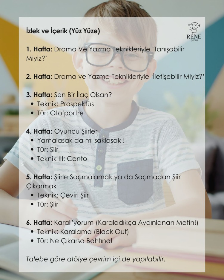 Hicret A. Gülsaçan ile Çocuklar İçin Tekniklerle Yazmak (9-12 Yaş)