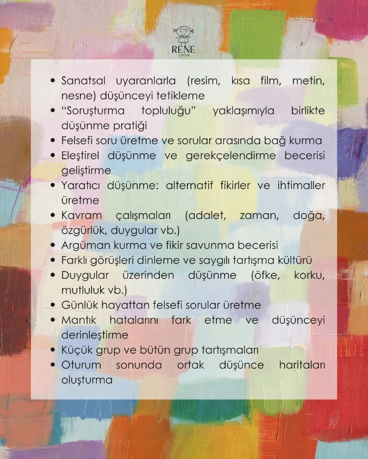Özlem Özağaç ile Sanatsal Uyaranlarla P4C (7-11/12-15)