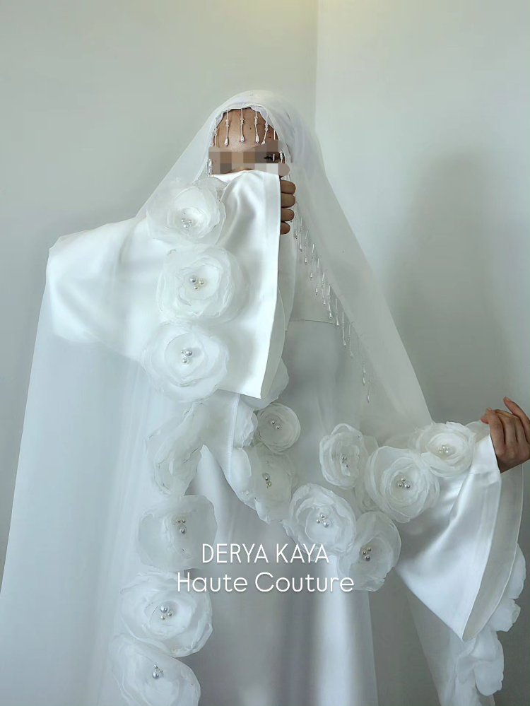 Tesettür model gelinlik/Nikah Abiyesi