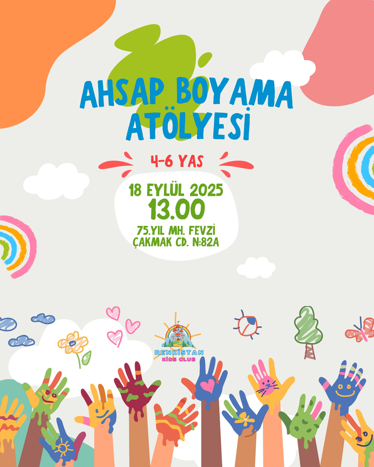 Ahşap Boyama Atölyesi (4-6 Yaş)