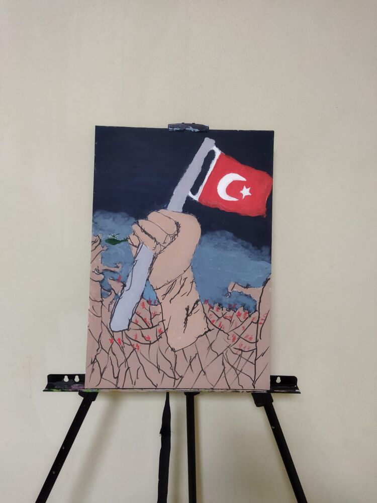 Yeniden Doğuş: 6 Şubat Anısına Özel El Yapımı Tablo