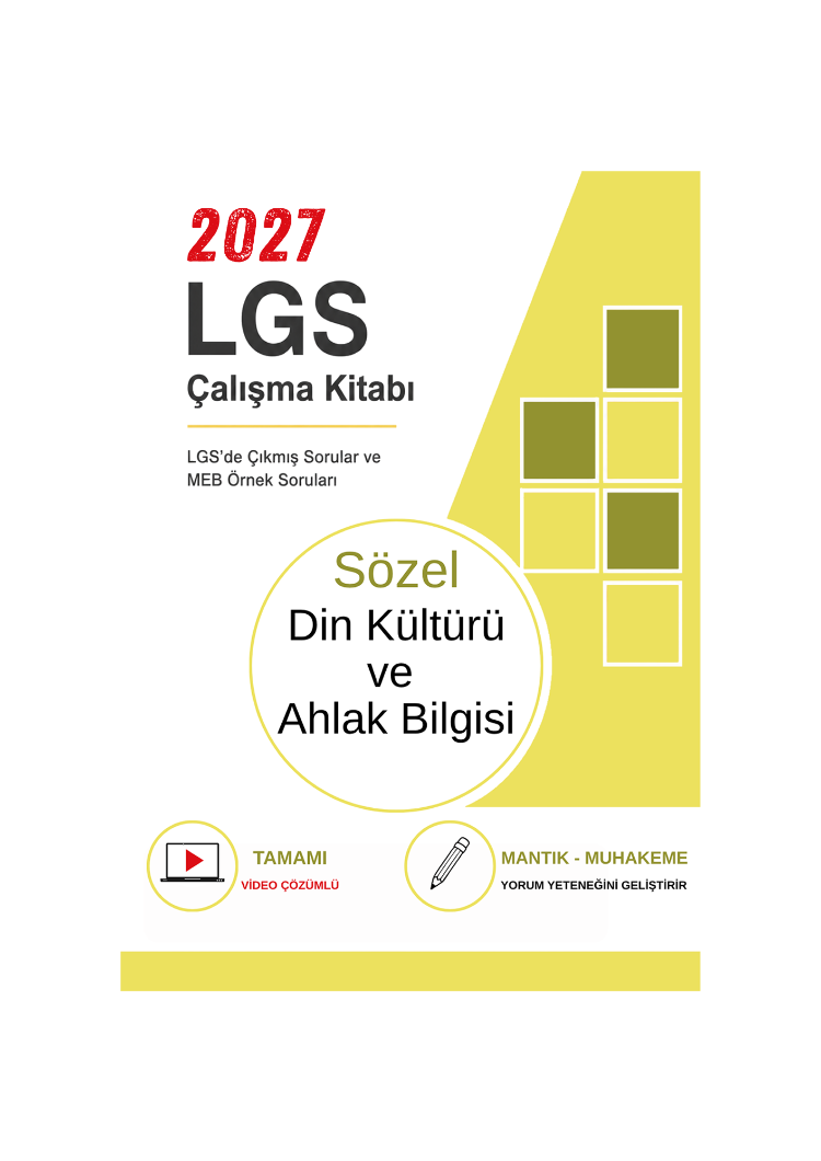 8.Sınıf  Din Kültürü ve Ahlak Bilgisi Çıkmış ve Örnek Sorular ( Video Çözümlü )