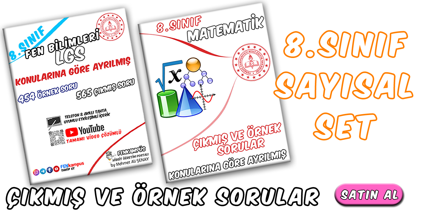 8.Sınıf Sayısal Set - Çıkmış ve Örnek Sorular