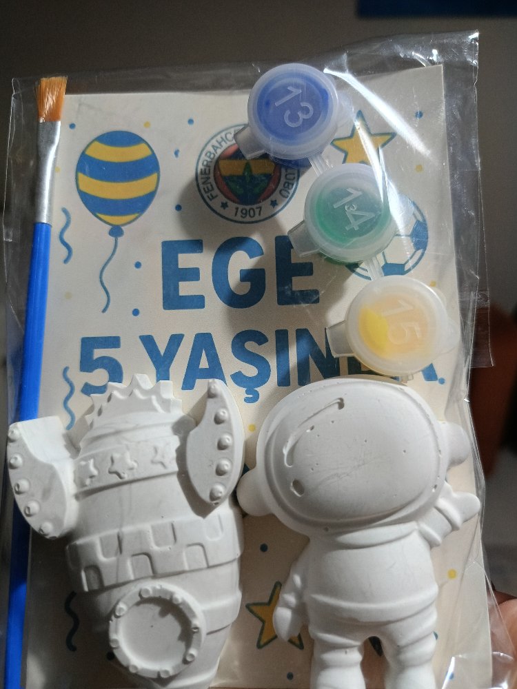 Kişiye özel doğum günü boyama seti