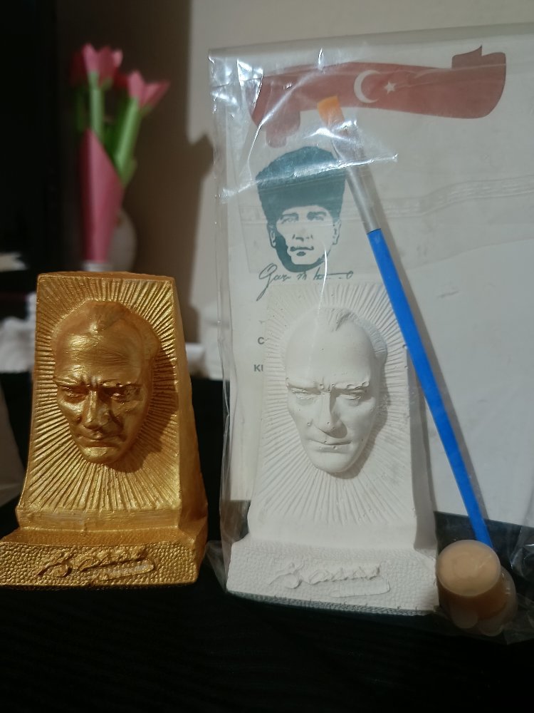 Atatürk büstü boyama seti